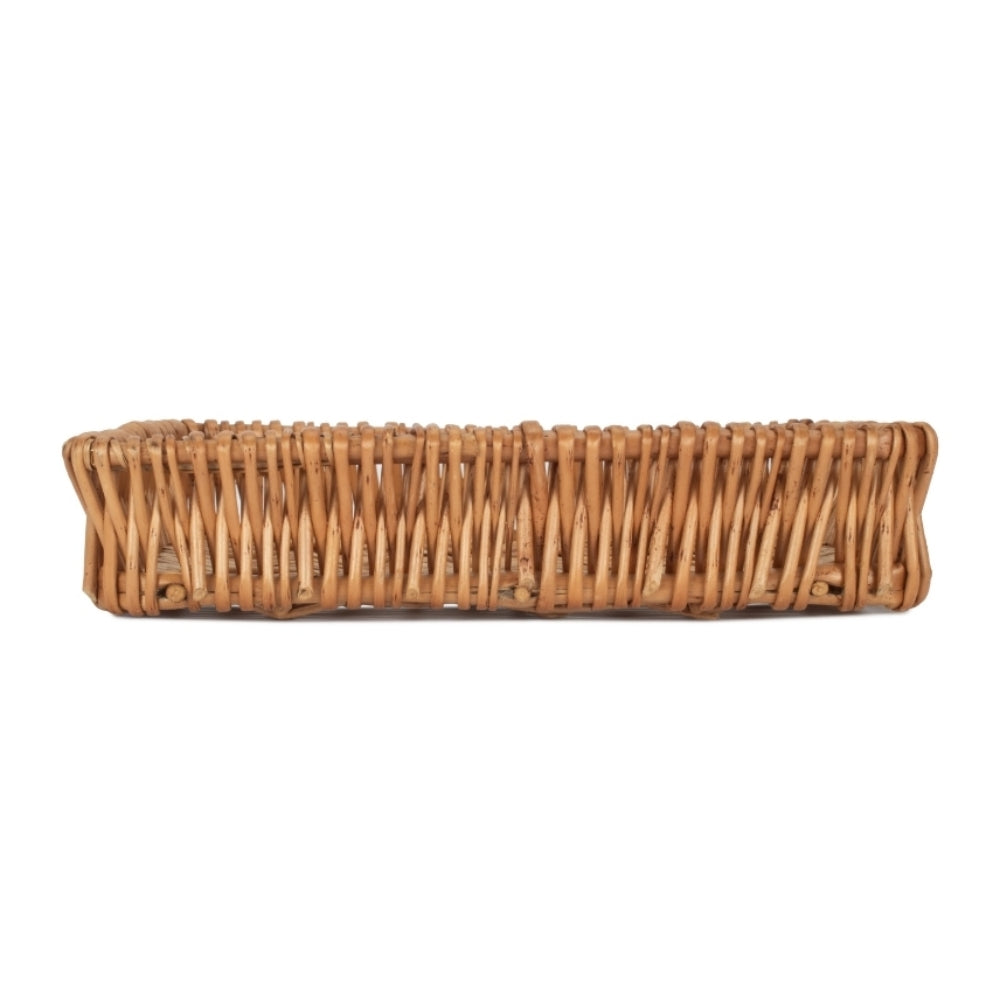 Wicker Shallow Tray | Large | Brown