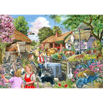 At The Farm Gate - Big 500 Piece Jigsaw Puzzle For Adults, With Extra Large Pieces