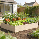 Outsunny Wooden Raised Bed For Garden, 620l Extra Large Raised Garden Bed