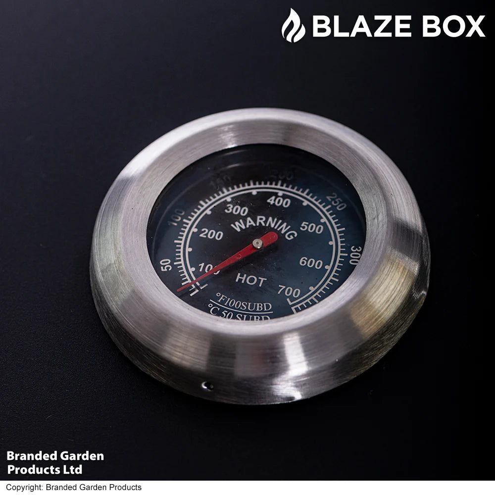 Blazebox 24" Trolley Charcoal Bbq Grill & Smoker
