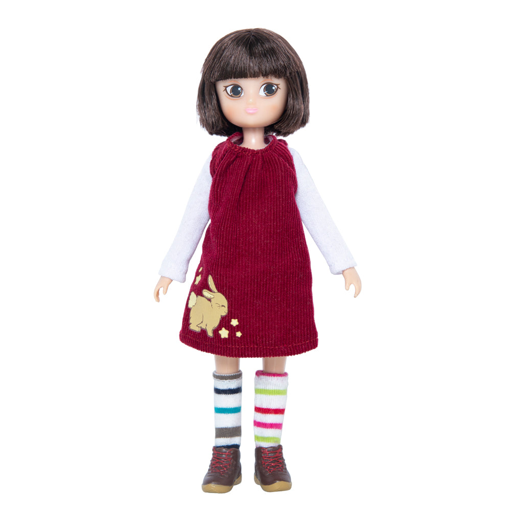 Rosie Boo Doll with Bunny Dress, 18cm Tall