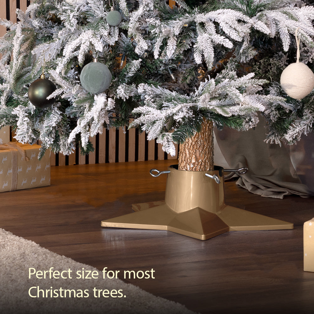Premium Christmas Tree Stand With 1l Water Reservoir | Gold