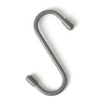 5pc Hanging 's' Hooks - Grey