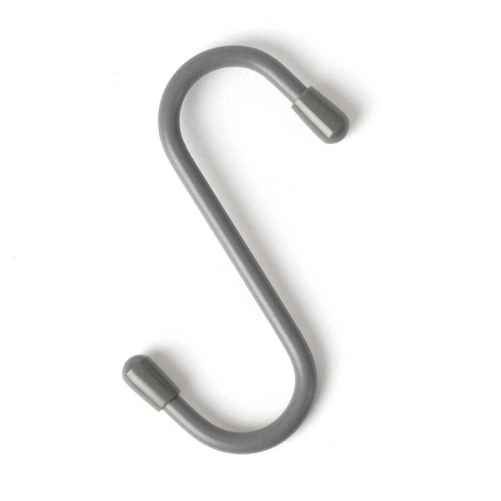 5pc Hanging 's' Hooks - Grey