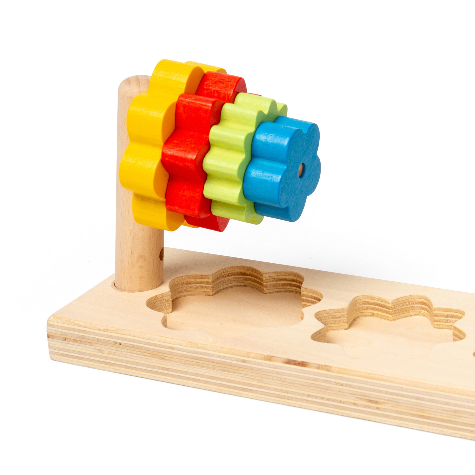 Wooden Flower Sorter Stacking Toy