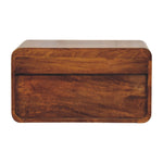 Artisan Furniture Solid Wood Avora Wall-mounted Chestnut Nightstand