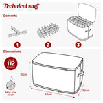 Christmas Ornament Storage Box With 112 Bauble Capacity | Red