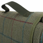 Luxury Green Tweed Picnic Blanket