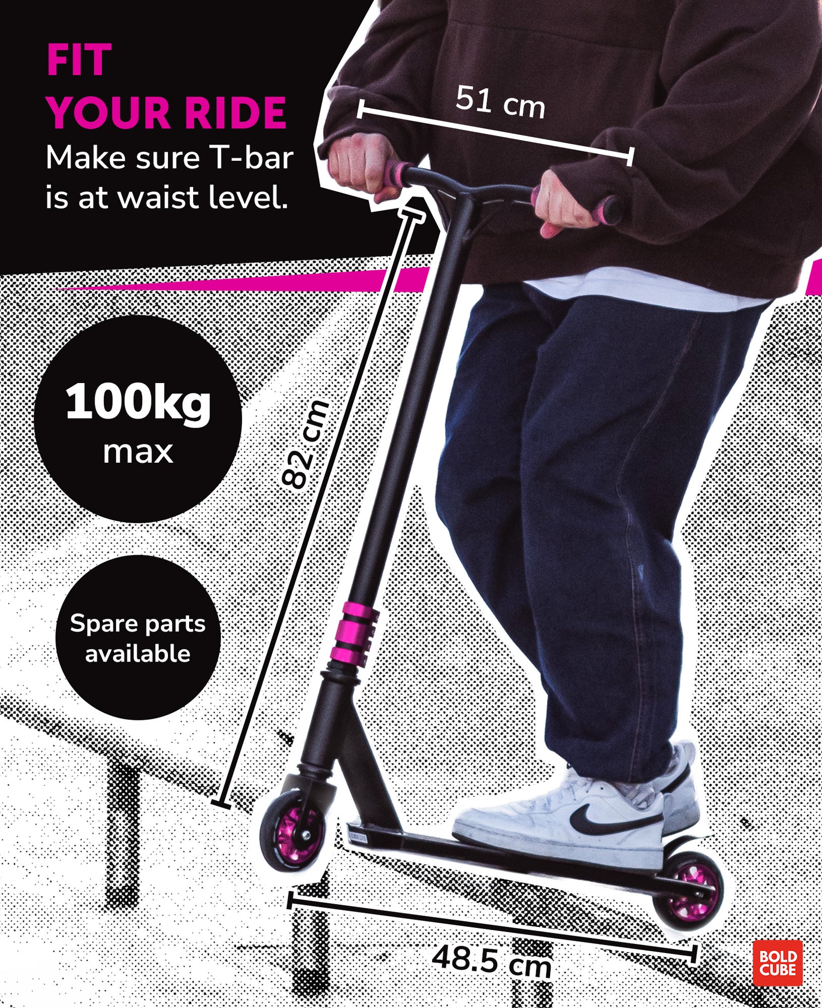 Deluxe Stunt Scooter | Pink