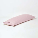 Egyptian Cotton Satin Stripe Housewife Pillowcase 330 Tc | Body | Dusky Pink
