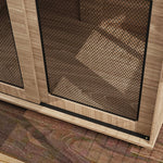 Dog Crate Furniture W/ Sliding Door, Walnut Brown | Small | Dark Brown