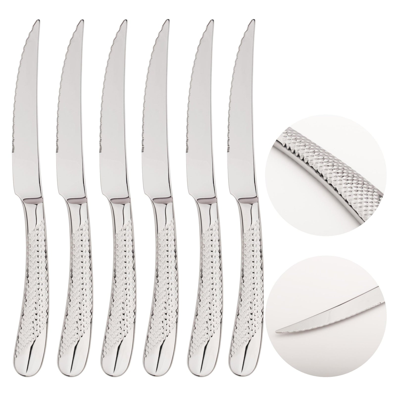 Cutlery 18/8 Stainless Steel Steak Knife Palace | Set-of-6 | Silver