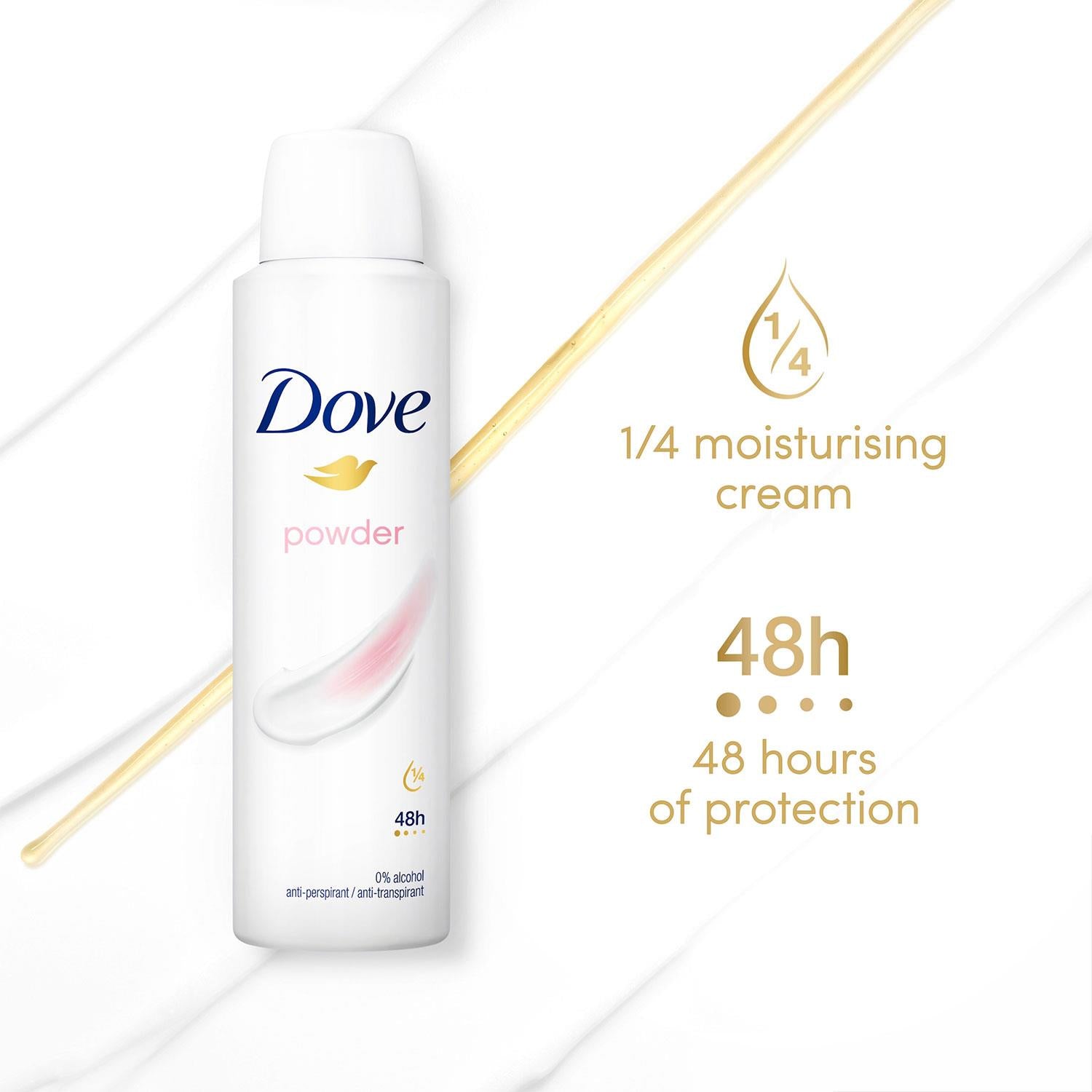 Powder Anti-perspirant With 48h Sweat Protection Deo For Women 150ml, 3pk