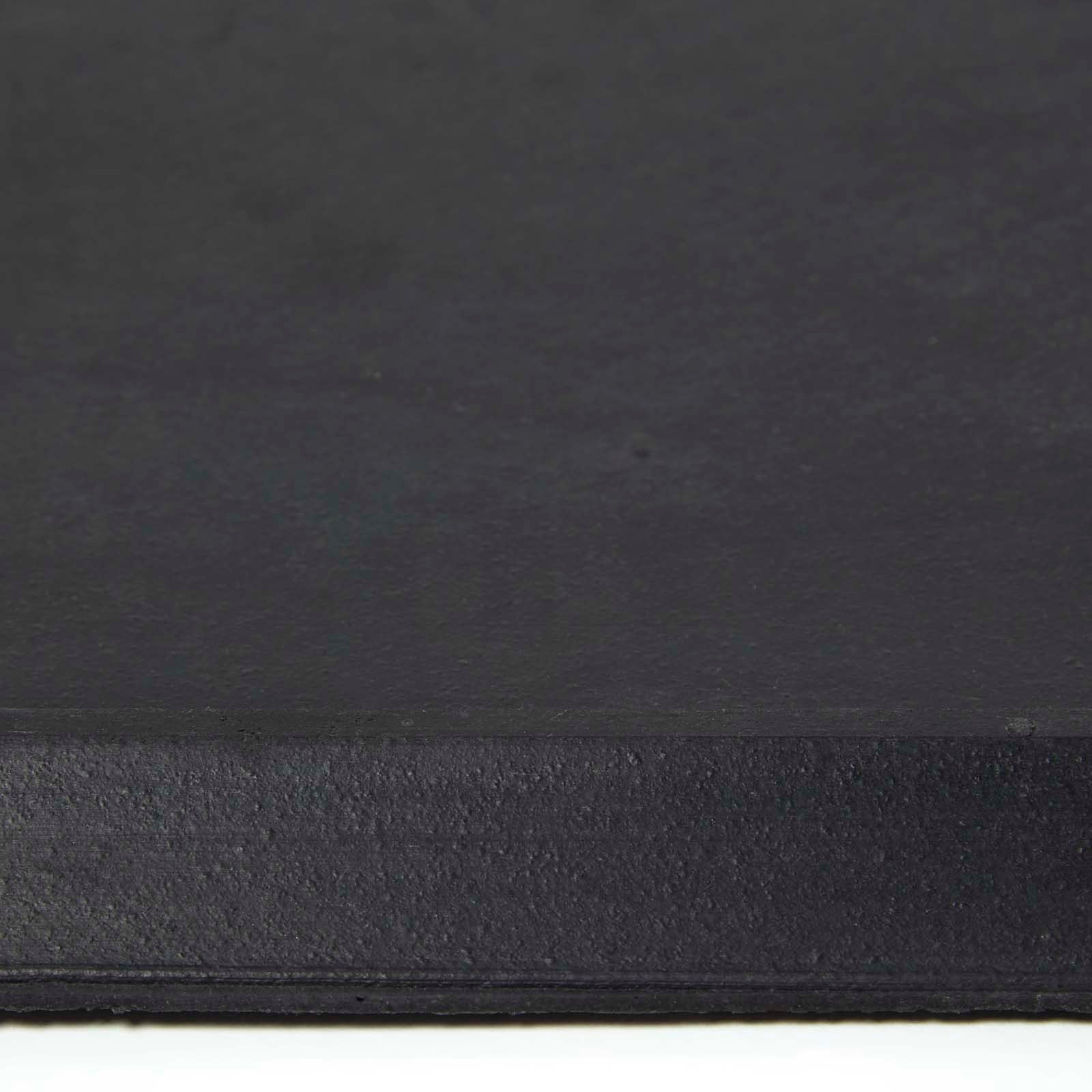 HOMESCAPES Black Rubber Surround For Doormats, 50 X 81 Cm
