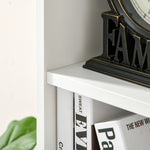 Bookcase Modern Bookshelf Cabinet For Home Office | One Size | White
