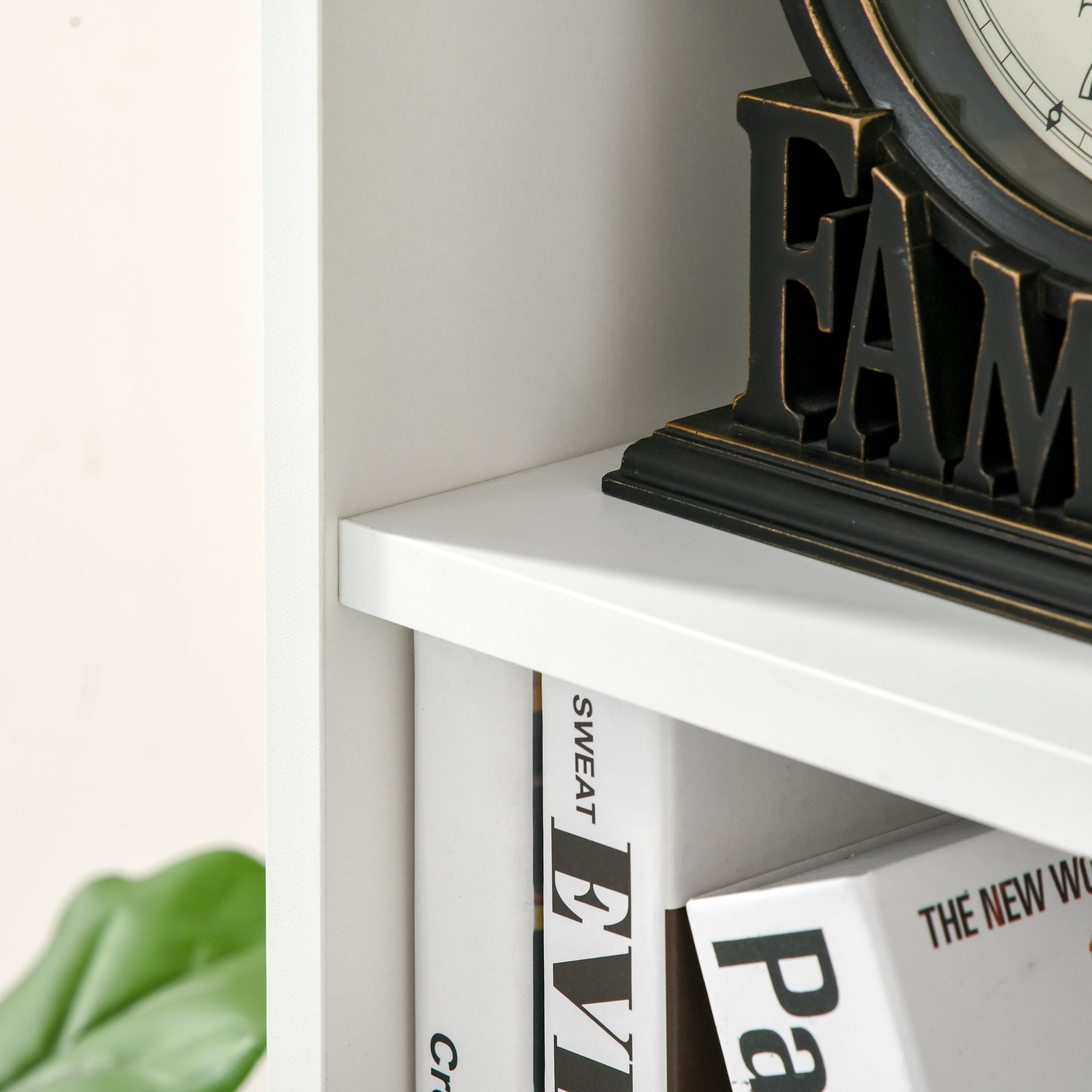 Bookcase Modern Bookshelf Cabinet For Home Office | One Size | White