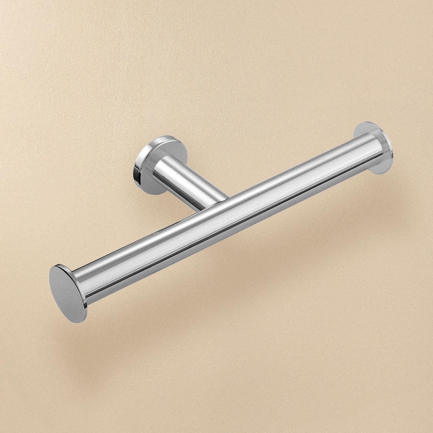 Toilet Roll Holder With Lid 24,5cm, Silver, Architect S+ Collection