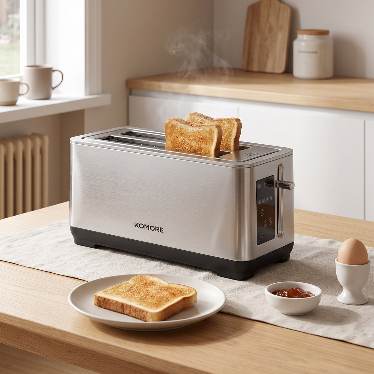 4-slice Stainless Steel Toaster