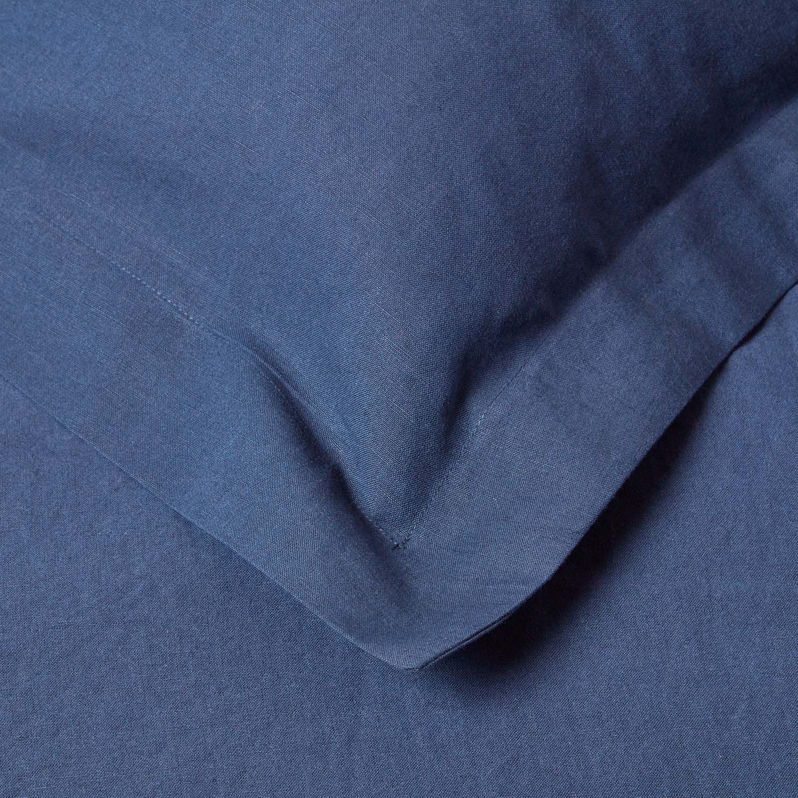 Linen Oxford Pillowcase | 48 x 74cm | Navy Blue