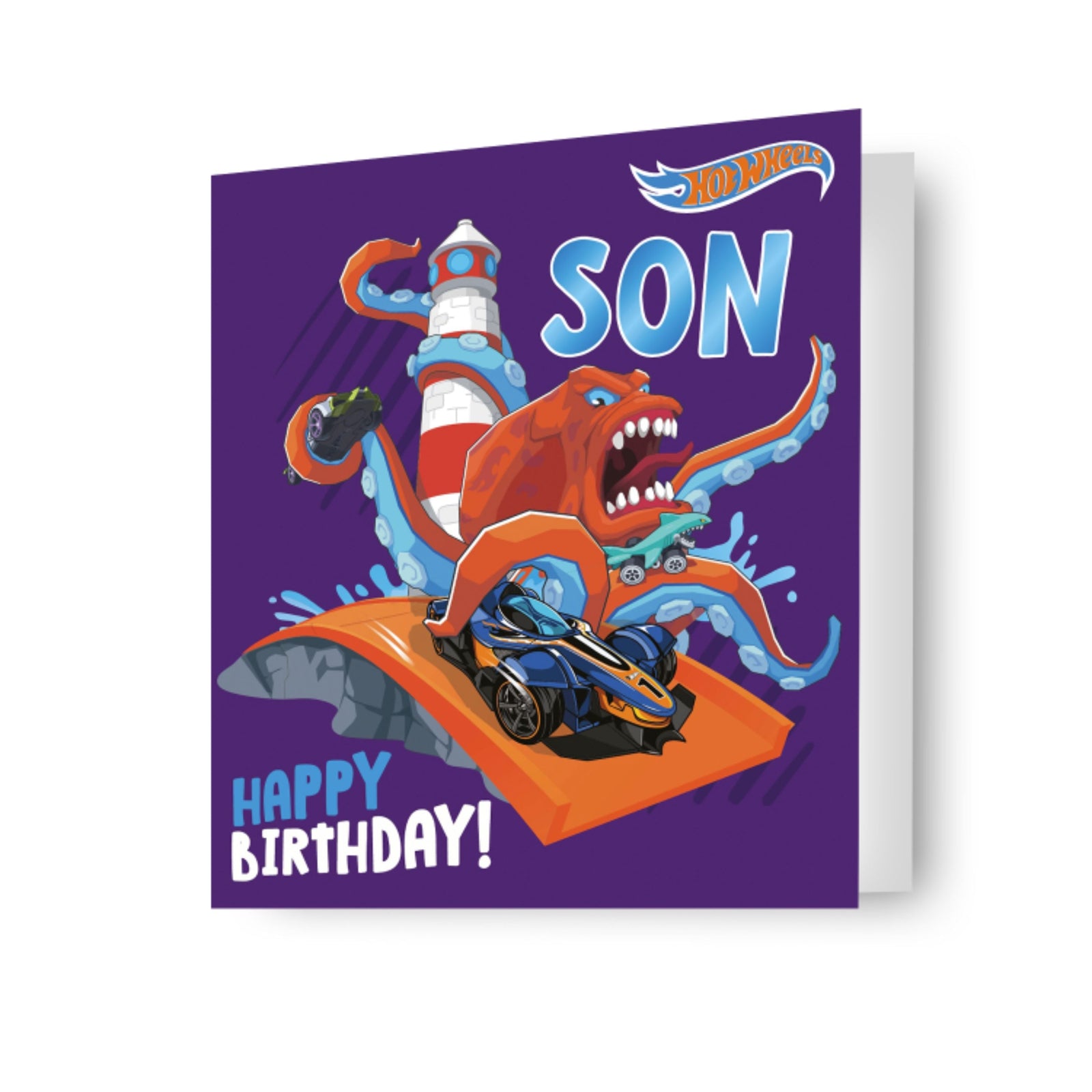 Hot Wheels Son Birthday Card Official Product