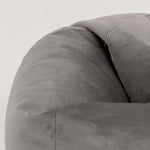 Aurora Velvet Bean Bag | Charcoal