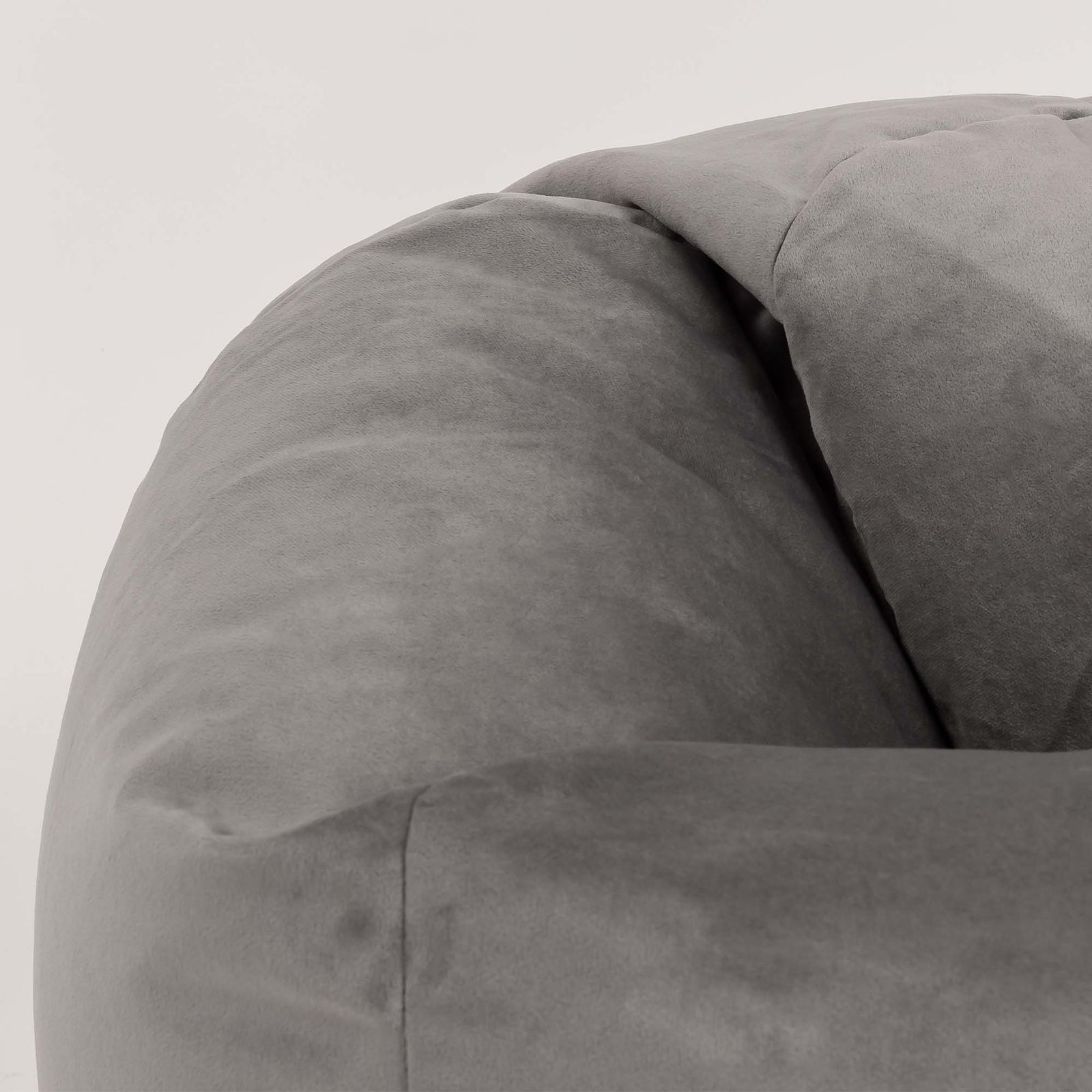 Aurora Velvet Bean Bag | Charcoal