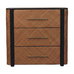 Havana Weave 3 Drawer Chest, Brown
