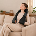 HOMCOM Neck Massager With Heat, Deep Tissue Shiatsu 3d Kneading Massager