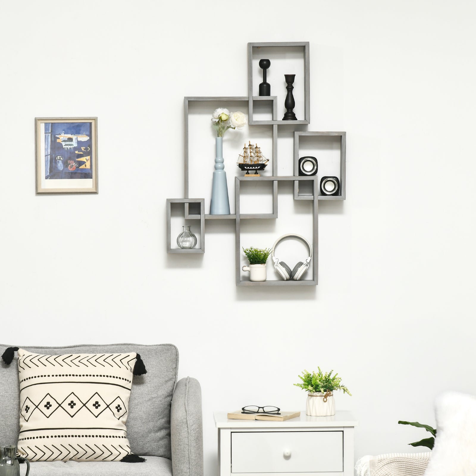 Floating Shelves, Interlocking Cube Shelves For Decoration | One Size