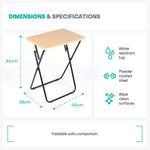 Folding Tray Table - Maple Wood