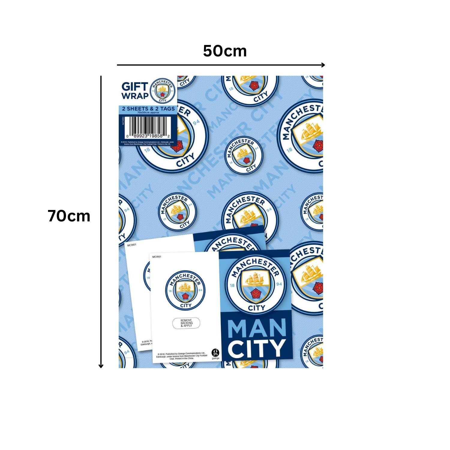 2 Sheets & 2 Tags Wrapping Paper