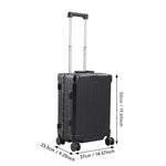 20 Inch Suitcase With Combination Lock And Usb Charging Port | Black