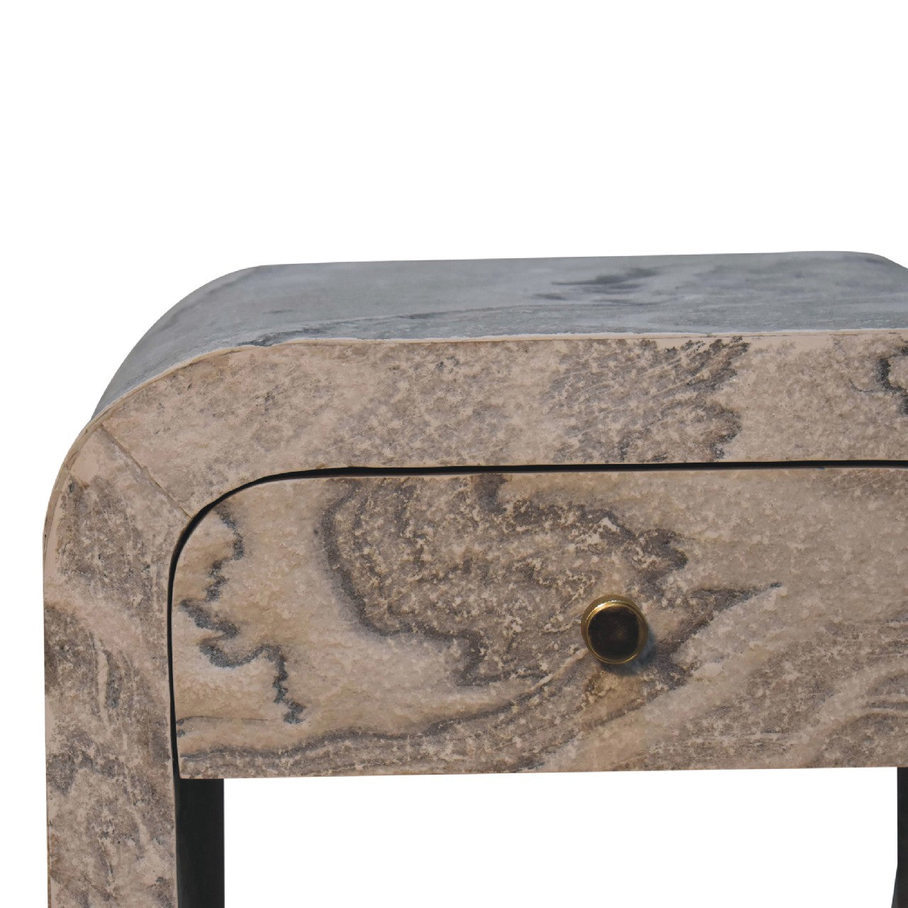 Solid Wood Nouveau Bedside