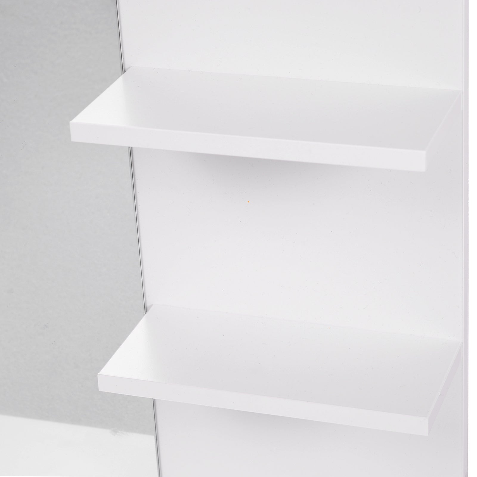 Bathroom Mirror Wall Mount Vanity Mirror 3 Storage Shelves