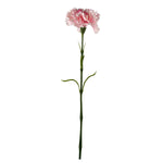 12 X Pink Carnation Artificial Flowers