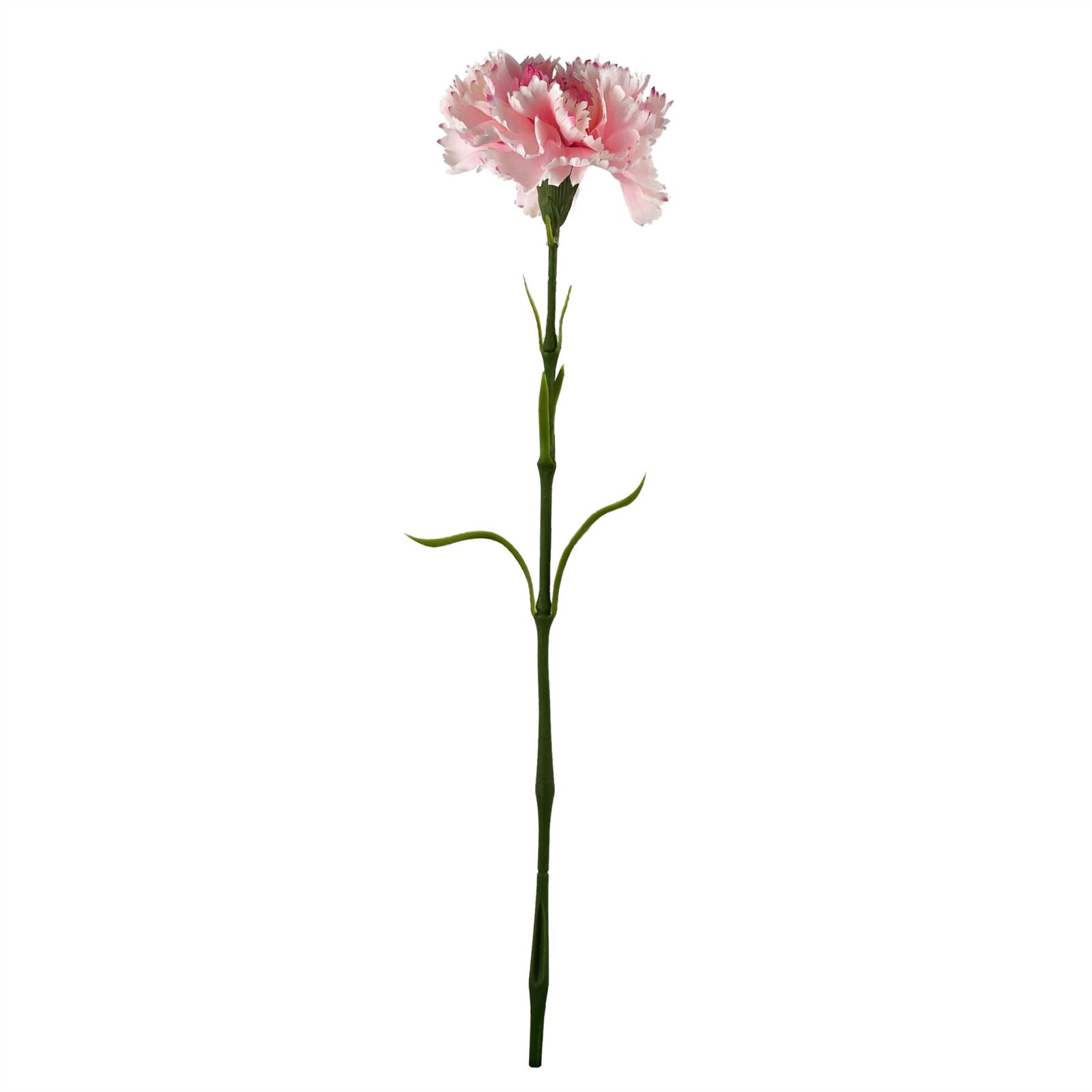 12 X Pink Carnation Artificial Flowers