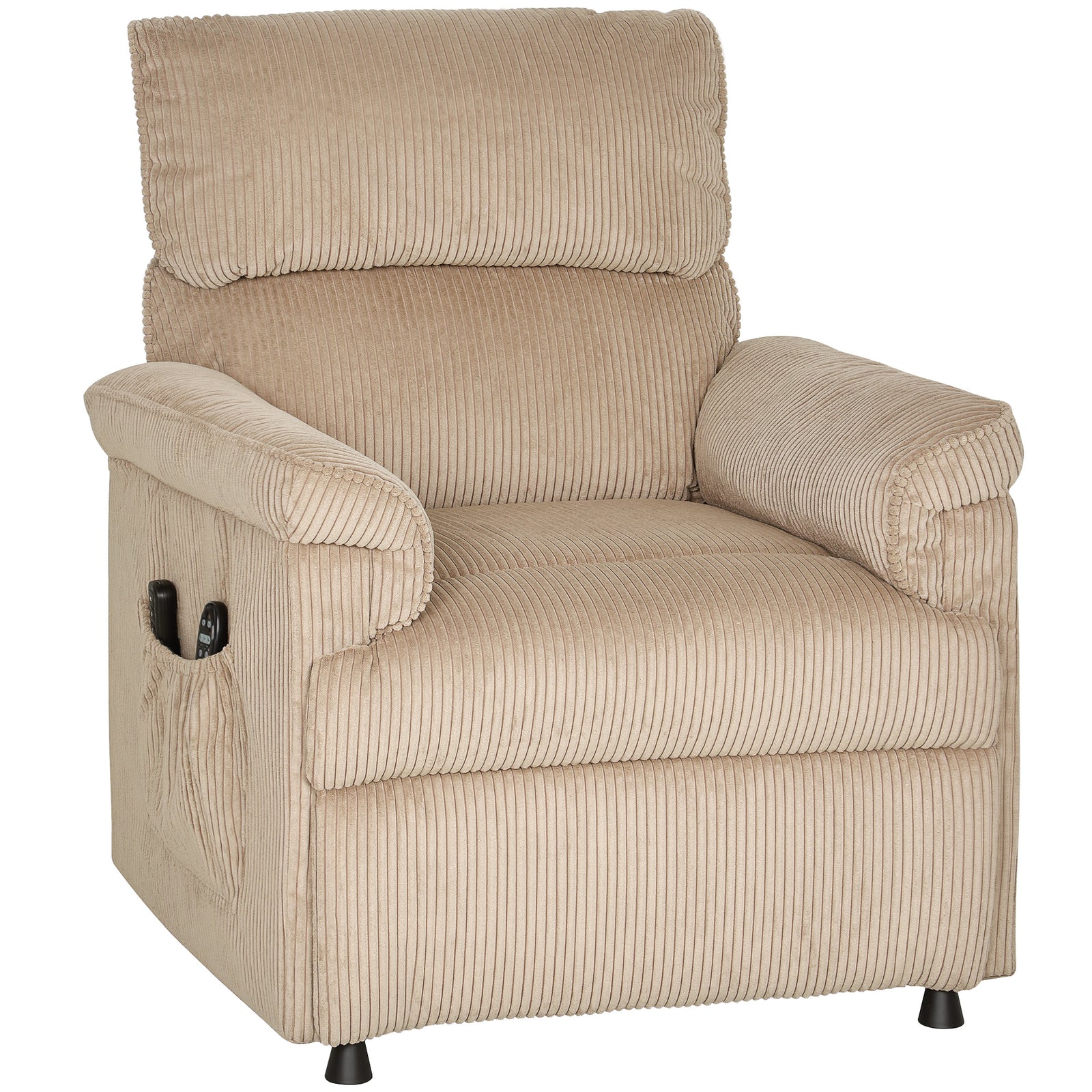 Massage Recliner With Quiet Motor, Power Reclining Chair | Brown