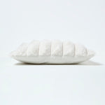 Cream Faux Fur Ribbed Cushion, 45 X 45 cm | 45cm x 45cm | Cream