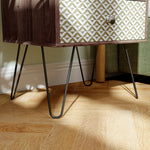 2-drawer Nightstand, Sofa Bedside Table For Living Room