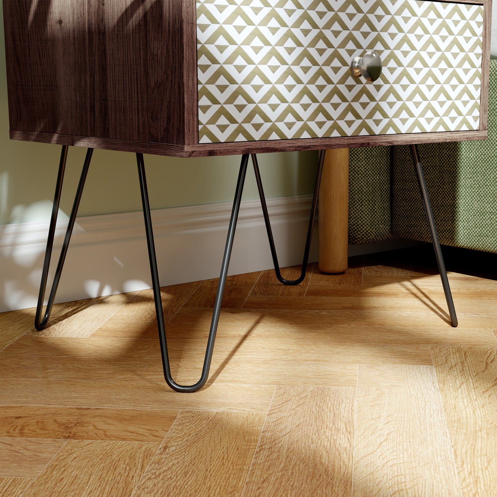 2-drawer Nightstand, Sofa Bedside Table For Living Room