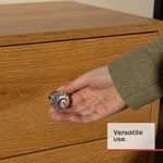 Fineway 10 Pack Crystal Drawer Handles Glass Knobs Cabinet Wardrobe Furniture