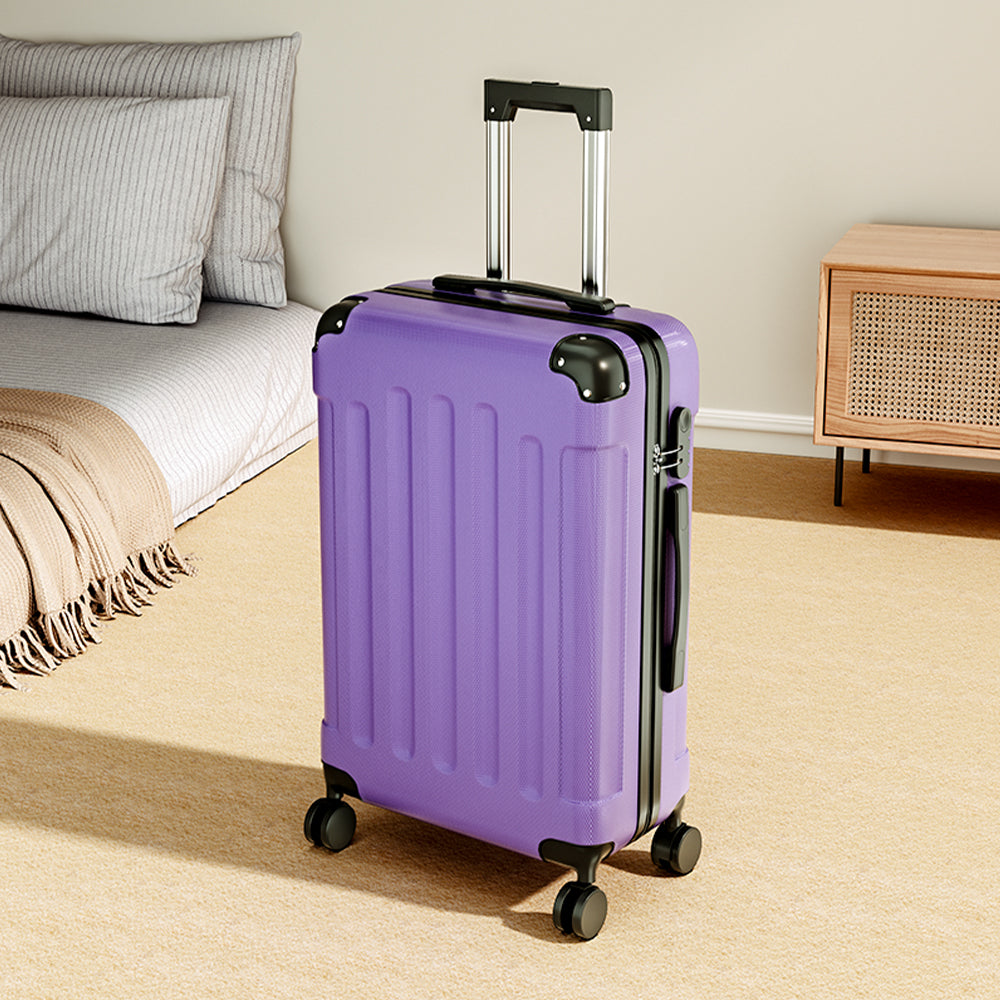 Modern Hardside Spinner Suitcase With Combination Lock | 20" | Purple
