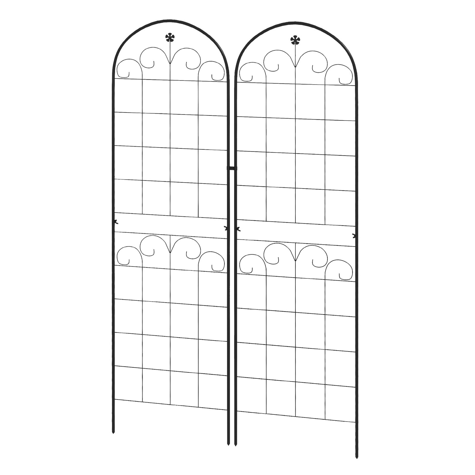 Floral Design 2 Metal Plant Trellis 50 X 180cm