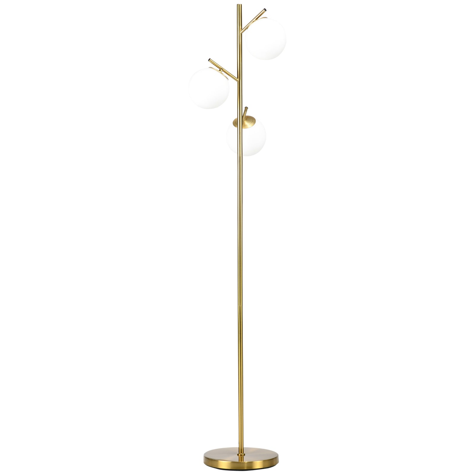 Modern Tree Floor Lamp With 3 Light Living Room Bedroom | One Size | Gold