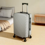Grey Suitcase With Combination Lock