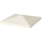 3x3m Gazebo Canopy Replacement Cover, With Drain Holes | Cream