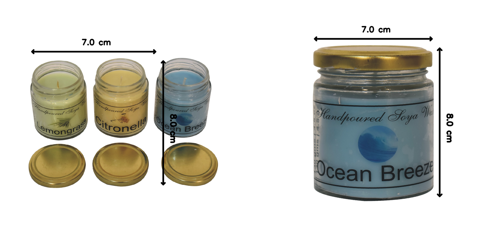Candle Gift Set Of 3 (summer)