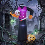 Outsunny 6 Ft Halloween Inflatable Skeleton, Halloween Headless Skeleton
