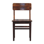 Solid Mango Wood Classic Chestnut Dining Chair