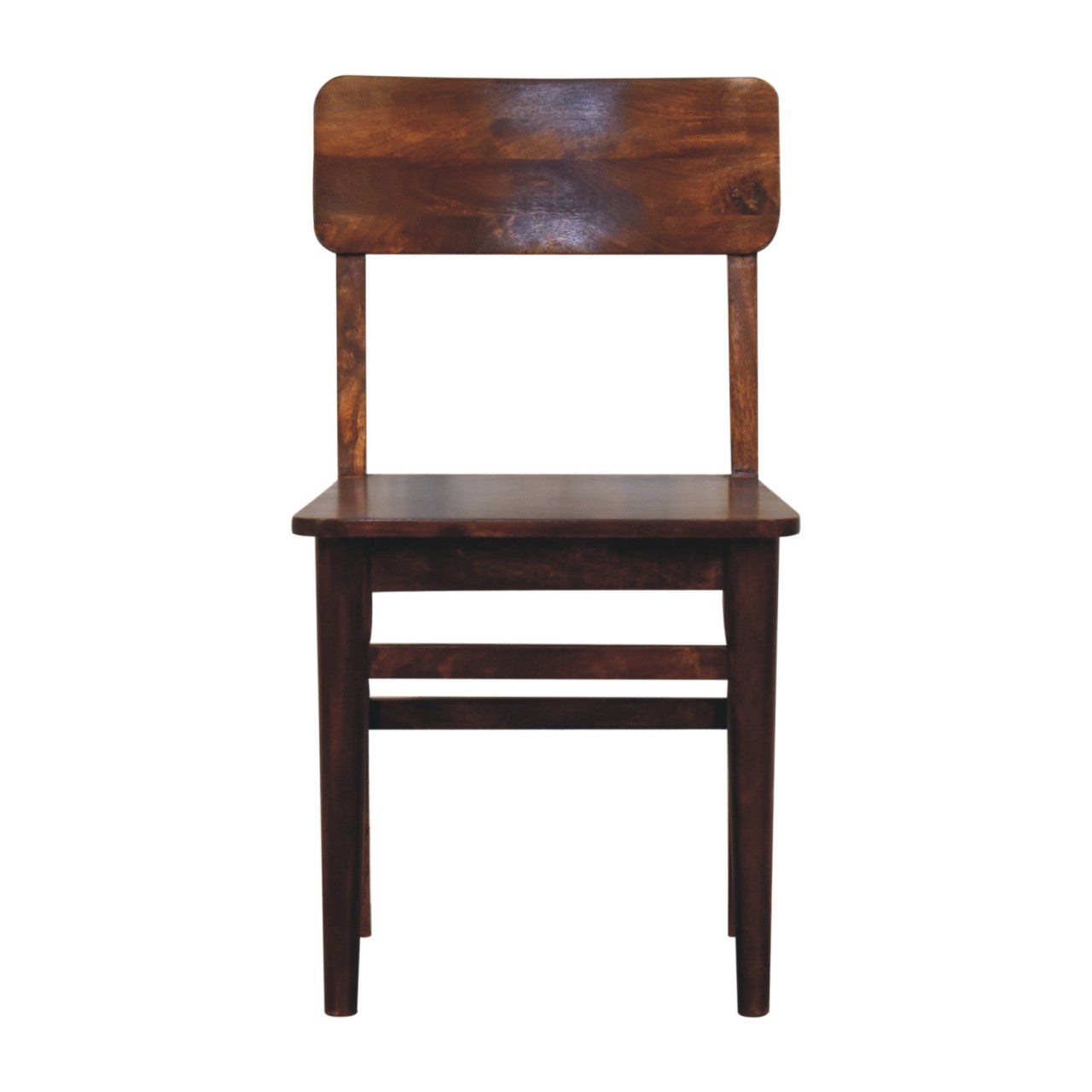 Solid Mango Wood Classic Chestnut Dining Chair